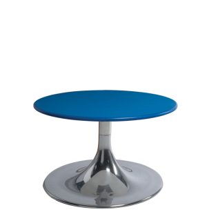 BLUE FLASHY LOW TABLE - Ø 60