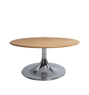 WOOD FLASHY LOW TABLE - Ø 80