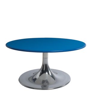 BLUE FLASHY LOW TABLE - Ø 80