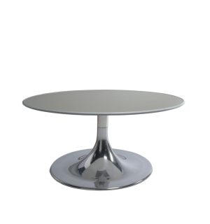 GREY FLASHY LOW TABLE - Ø 80