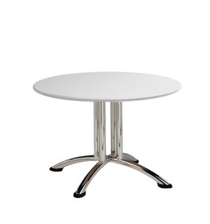 WHITE ARIANE LOW TABLE - Ø 60