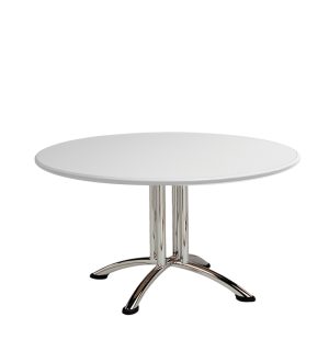WHITE ARIANE LOW TABLE - Ø 80